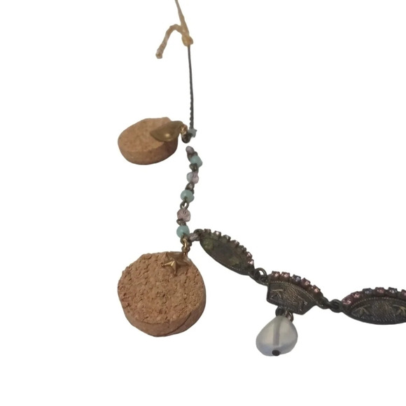 Handmade Heart Cork Charm Crescent Moon Angel Mini Star Necklace - Picture 7 of 7